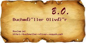 Buchmüller Olivér névjegykártya