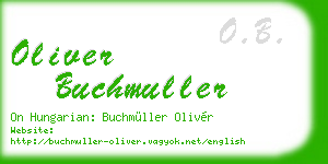 oliver buchmuller business card