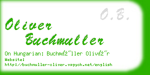 oliver buchmuller business card